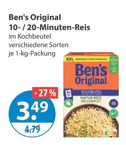 V Markt Ben's original 10- / 20-minuten-reis Angebot