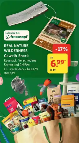 Fressnapf Real nature wilderness geweih-snack Angebot