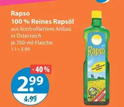 V Markt Rapso 100 % reines rapsöl Angebot