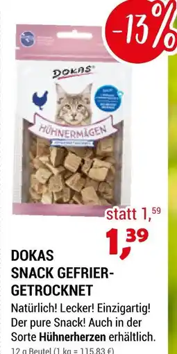 Zookauf Dokas snack gefriergetrocknet hühnermägen Angebot