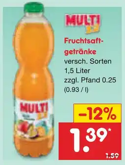 Netto Marken-Discount Fruchtsaftgetränke Angebot