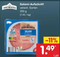 Netto Marken-Discount Hofmaier salami-aufschnitt Angebot