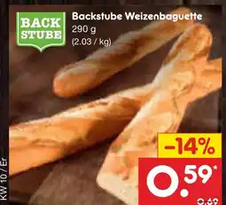 Netto Marken-Discount Backstube weizenbaguette Angebot