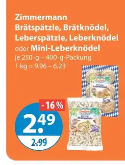 V Markt Zimmermann brätspätzle Angebot