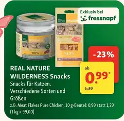Fressnapf Real nature wilderness snacks Angebot