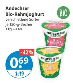 V Markt Andechser bio-rahmjoghurt Angebot