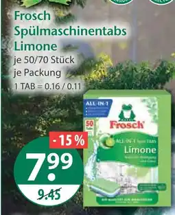 V Markt Frosch spülmaschinentabs limone Angebot