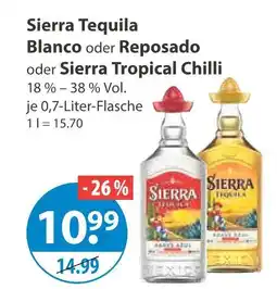 V Markt Sierra tequila blanco Angebot
