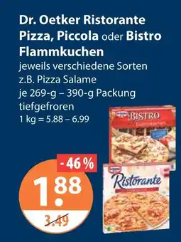 V Markt Dr. oetker ristorante pizza Angebot