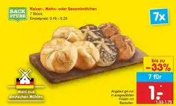 Netto Marken-Discount Backstube kaiserbrötchen Angebot