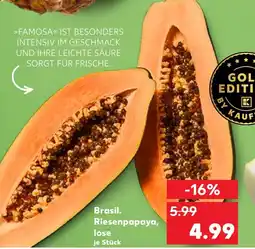 Kaufland Brasil. riesenpapaya Angebot