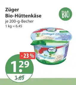 V Markt Züger bio-hüttenkäse Angebot