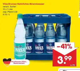 Netto Marken-Discount Vilsa brunnen natürliches mineralwasser Angebot