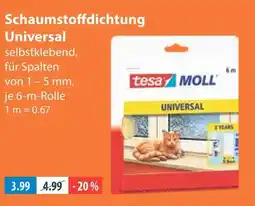 V Markt Tesa schaumstoffdichtung universal Angebot