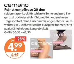 V Markt Camano feinstrumpfhose 20 den Angebot