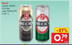 Netto Marken-Discount Becks bier Angebot