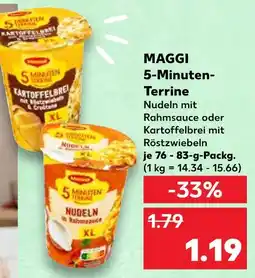 Kaufland Maggi 5-minuten-terrine nudeln mit rahmsauce Angebot