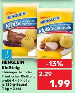 Kaufland Henglein kloßteig thüringer art Angebot