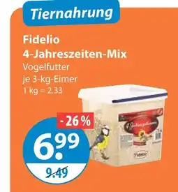 V Markt Fidelio 4-jahreszeiten-mix vogelfutter Angebot