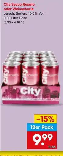 Netto Marken-Discount City city secco rosato oder weinschorle Angebot