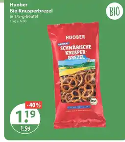 V Markt Huober bio knusperbrezel Angebot