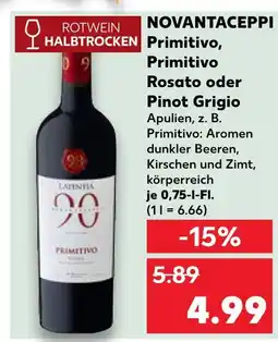 Kaufland Novantaceppi primitivo Angebot