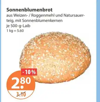 V Markt Sonnenblumenbrot Angebot
