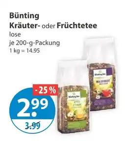 V Markt Bünting kräutertee Angebot