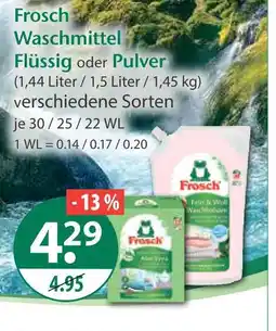 V Markt Frosch waschmittel flüssig Angebot