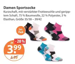 V Markt Damen sportsocke Angebot