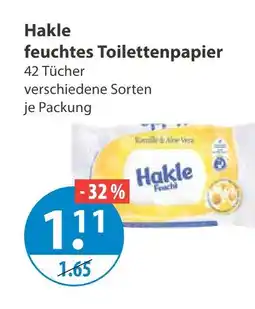 V Markt Hakle feuchtes toilettenpapier Angebot