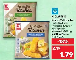 Kaufland K-classic kartoffeltaschen spinat & mozzarella Angebot