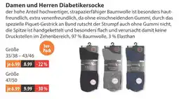 V Markt Damen und herren diabetikersocke Angebot