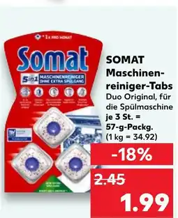 Kaufland Somat maschinenreiniger-tabs duo original Angebot