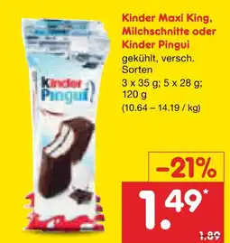 Netto Marken-Discount Kinder maxi king Angebot