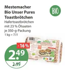 V Markt Mestemacher bio unser pures toastbrötchen Angebot