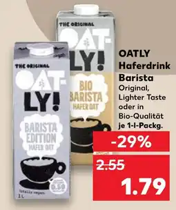 Kaufland Oatly haferdrink barista original Angebot