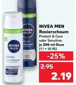 Kaufland Nivea men rasierschaum protect & care Angebot