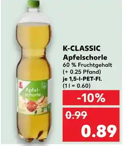 Kaufland K-classic apfelschorle Angebot