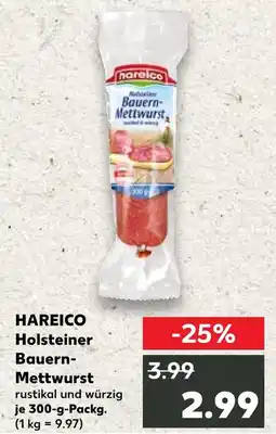 Kaufland Hareico holsteiner bauern-mettwurst Angebot