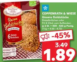 Kaufland Coppenrath & wiese unsere goldstücke dinkelbrötchen Angebot