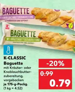 Kaufland K-classic baguette mit kräuterbutterzubereitung Angebot