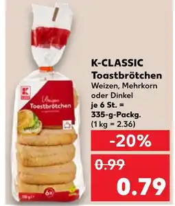 Kaufland K-classic toastbrötchen weizen Angebot