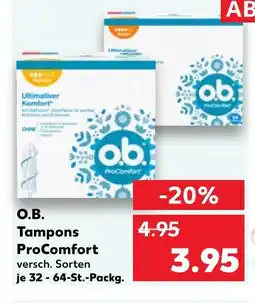 Kaufland O.b. tampons procomfort Angebot