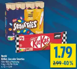 diska Nestlé KitKat, Lion oder Smarties Angebot