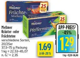 diska Meẞmer Kräuter- oder Früchtetee Angebot