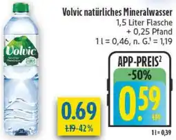diska Volvic natürliches Mineralwasser Angebot