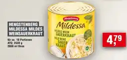 Handelshof HENGSTENBERG MILDESSA MILDES WEINSAUERKRAUT Angebot