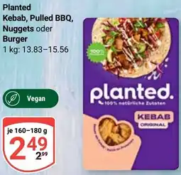 Globus Planted Kebab, Pulled BBQ, Nuggets oder Burger Angebot