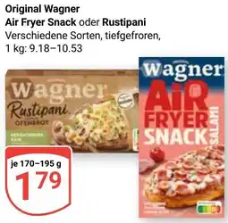 Globus Original Wagner Air Fryer Snack oder Rustipani Angebot